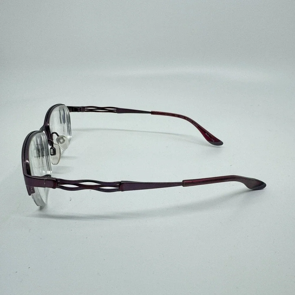Charmant CH10604PU Eyeglasses Rectangular Red Half Rim Frame 51-17-135 H10160‎